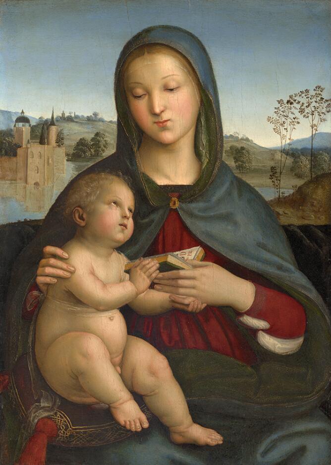 Madonna and Child with Book