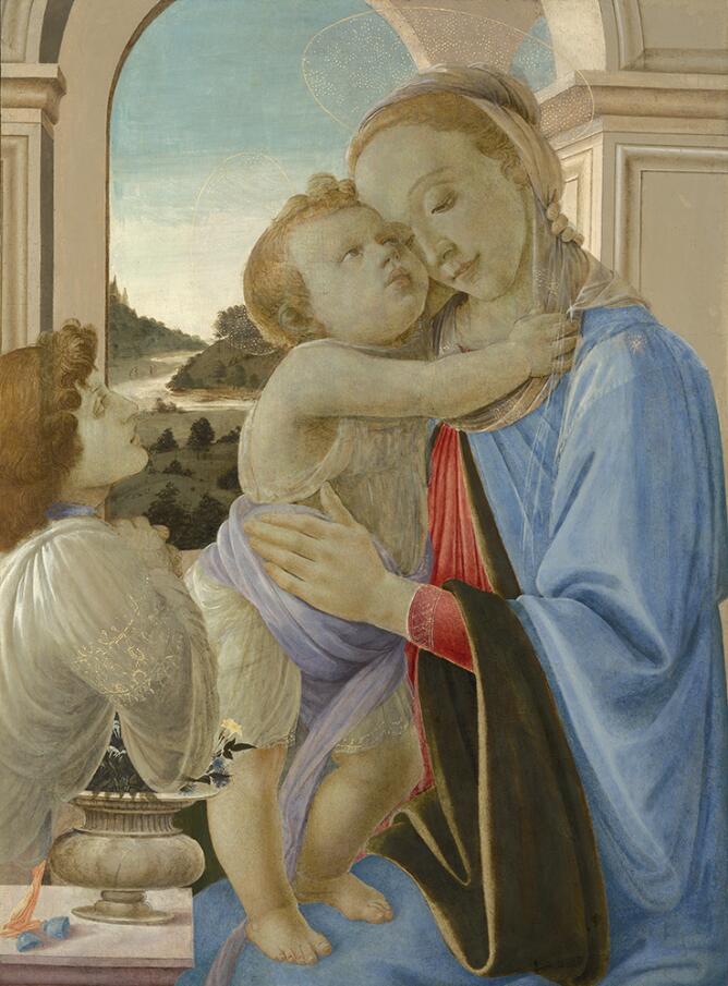 Madonna and Child with Adoring Angel