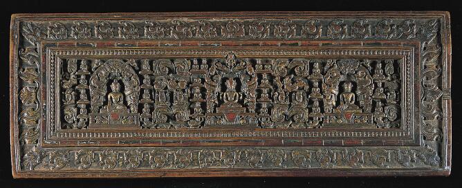 Book Cover with Buddhist Deities