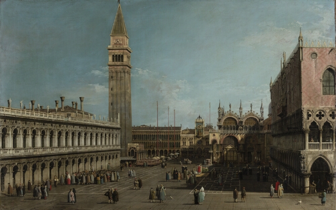 The Piazzetta, Venice, Looking North