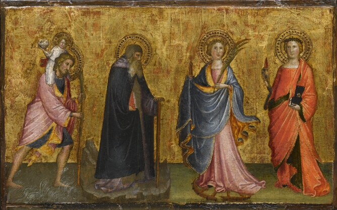 Saint Christopher with the Child and Sts. Anthony, Catherine and Lucy