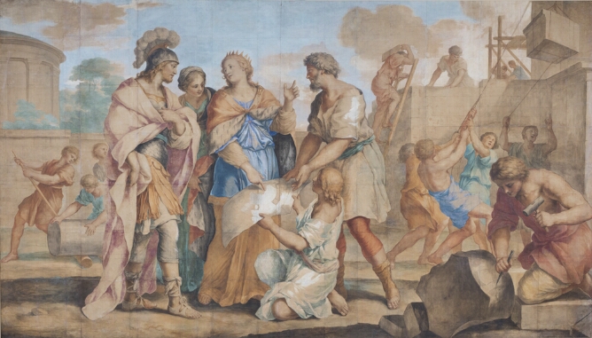 Dido Shows Aeneas Her Plans for Carthage