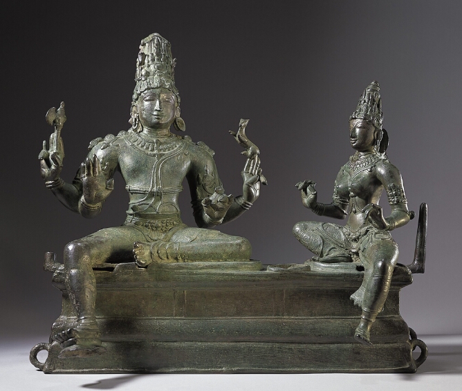 Shiva with Uma and Skanda
