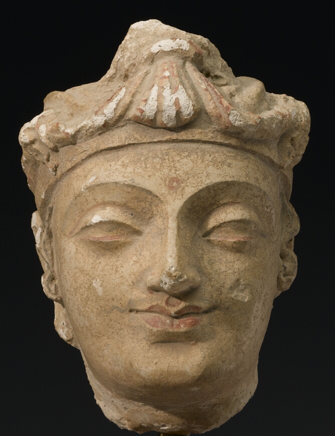 Head of a Bodhisattva or Deity