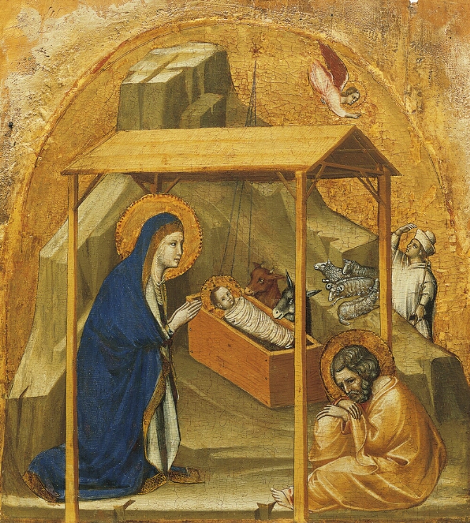 Coronation of the Virgin Altarpiece:  Nativity