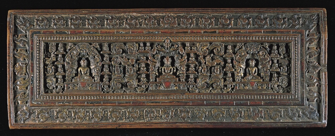 Book Cover with Buddhist Deities