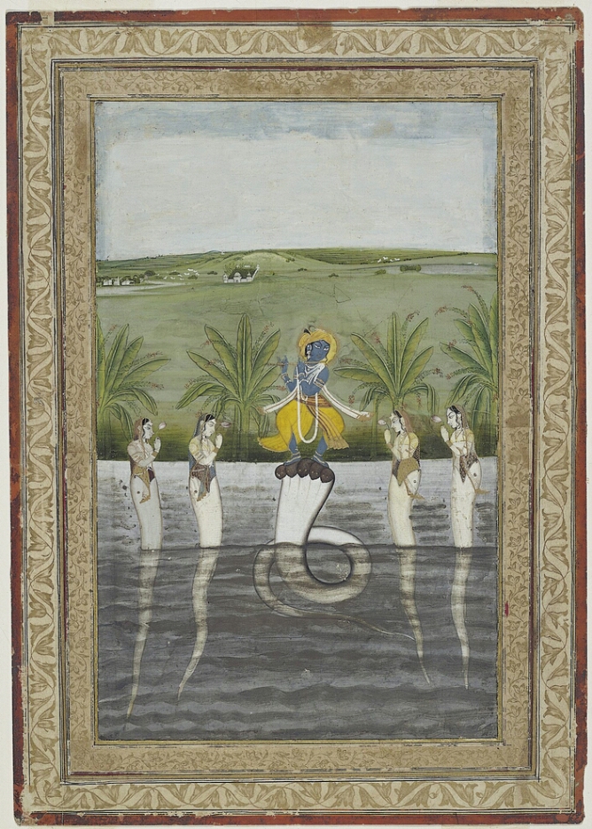 Victorious Krishna Dances on Kaliya