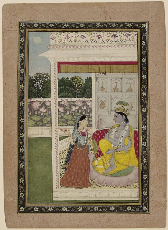 Krishna Converses with a Messenger