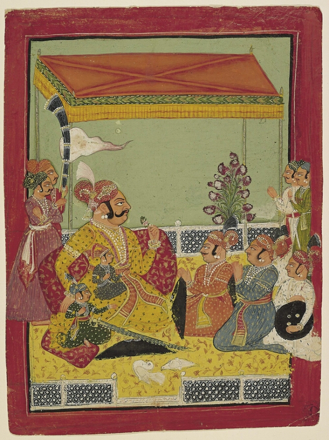 Ruler with Princes Giving an Audience