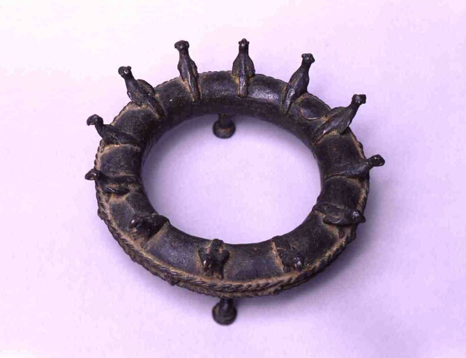Footed Ring with Birds