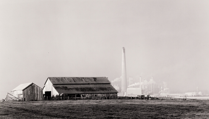 Barn and Smokestacks, Moss Landing, California