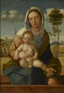 Madonna and Child in Landscape - Bellini, Giovanni