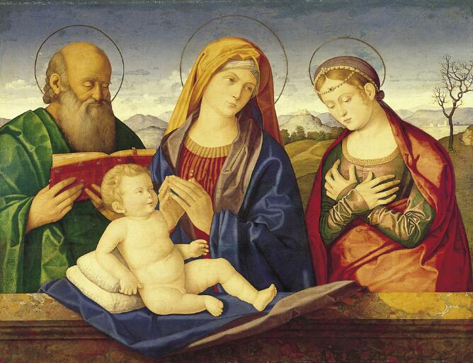 Madonna and Child with St. Peter and St. Catherine of Alexandria ...