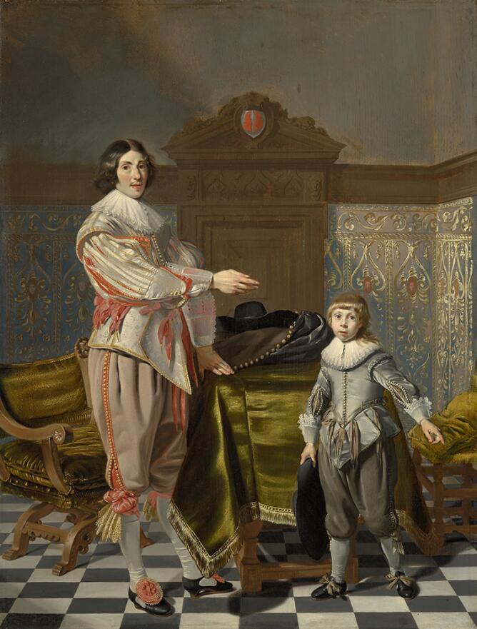 Dirck Van Der Wissel and His Son Jacob (Portrait of a Gentleman and His Son)