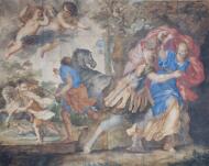 Dido and Aeneas Seek Shelter from the Storm - Romanelli, Giovanni Francesco