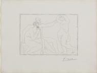 Suite Vollard, 1939, Paris: Two Sculptors Before a Statue - Picasso, Pablo