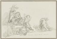 Study After Italian Artist: Allegory of Fortitude (from the Palazzo Capodimonte) - Fragonard, Jean-Honoré