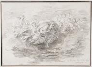 Study After Nicolas Poussin: God Surrounded by Angels (from the Della Torre Palace) - Fragonard, Jean-Honoré