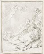 Study After Jusepe de Ribera: Pieta (from the Certosa di San Martino) - Fragonard, Jean-Honoré