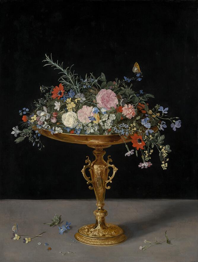 Flowers in a Gilt Tazza