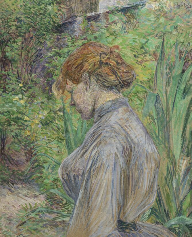 Red-Headed Woman in the Garden of M. Foret