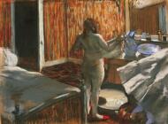 Woman Drying Herself after the Bath - Degas, Edgar