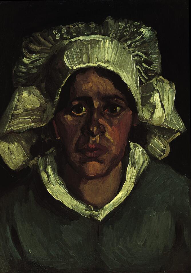 Head of a Peasant Woman in a White Bonnet