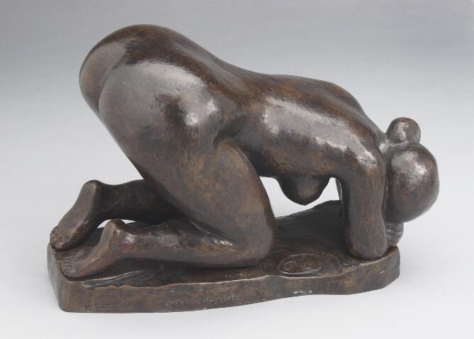 Crouched Bather, Head Lowered
