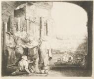 Peter and John Healing the Cripple at the Gate of the Temple - Rembrandt van Rijn