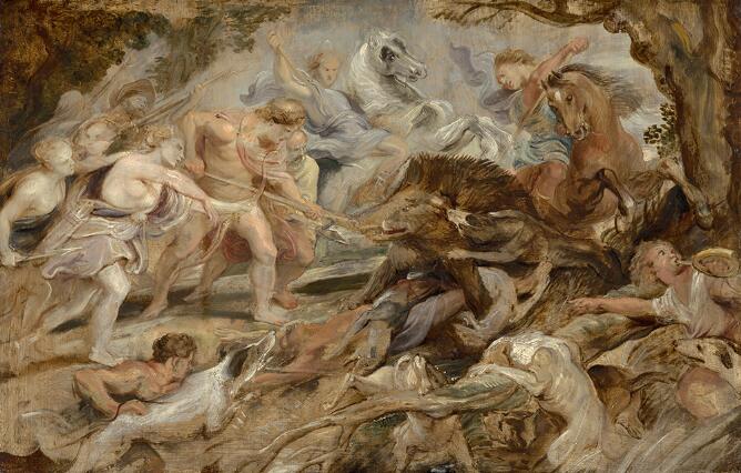 Meleager and Atalanta and the Hunt of the Calydonian Boar