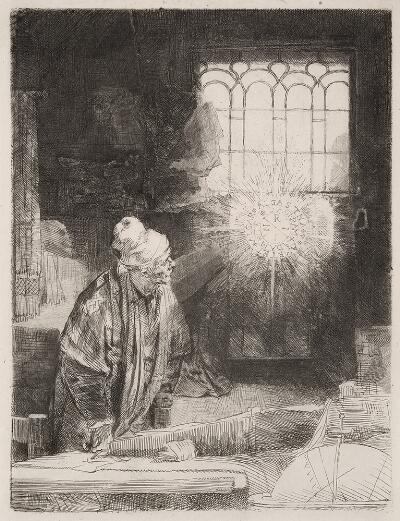 Faust in His Study, Watching a Magic Disk (Dr. Faustus)