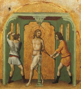 Coronation of the Virgin Altarpiece:  Flagellation