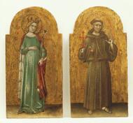 Coronation of the Virgin Altarpiece:  Saint Justina - Guariento di Arpo