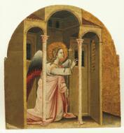 Coronation of the Virgin Altarpiece:  Angel of the Annunciation - Guariento di Arpo