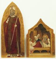 Coronation of the Virgin Altarpiece:  Saint Nicholas of Bari - Guariento di Arpo