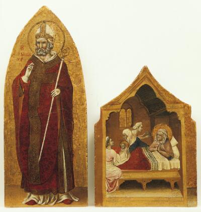 Coronation of the Virgin Altarpiece:  Saint Nicholas of Bari