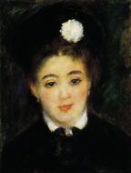 Young Woman in Black - Renoir, Pierre-Auguste