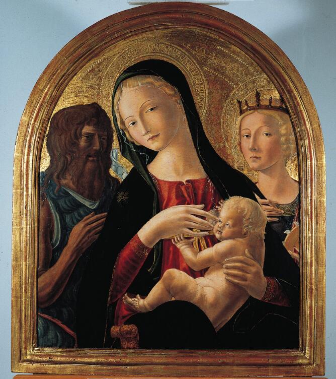 Madonna and Child with Saints John the Baptist and Catherine of ...