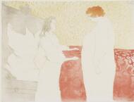Elles:  Profile of Woman in Bed - Toulouse-Lautrec, Henri de