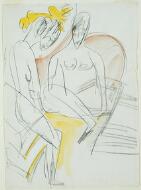 Seated Female Nudes - Kirchner, Ernst Ludwig