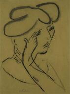 Head of a Woman - Kirchner, Ernst Ludwig