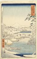 Sukiya Embankment, Edo - Hiroshige, Andō Utagawa