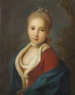 Portrait of Ecaterina Petrovna Holstein-Beck, Later Princess Bariatinsky - Rotari, Pietro Antonio