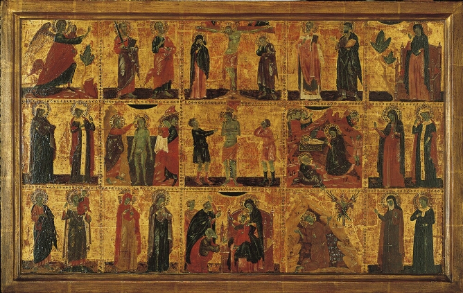 Scenes in the Life of Christ with Patron Saints (15 Scenes)