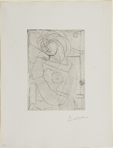 Suite Vollard, 1939, Paris: Seated Nude, Head Resting on Hand