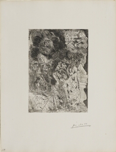 Suite Vollard, 1939, Paris: Rembrandt with Palette (Head of Rembrandt and Various Studies)