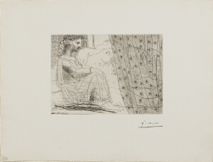 Suite Vollard, 1939, Paris: Marie-Therese, As a Vestal Guardian, Watching Over the Sleeping Minotaur