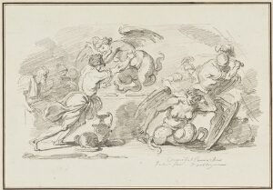 Study After Annibale Carracci: Episodes from the Myths of Jason and Aeneas (from the Palazzo Fava, Sala dell'Eneide)