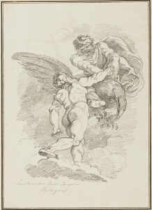 Study After Ludovico Carracci: Hercules and Jupiter (from the Palazzo Sampieri)