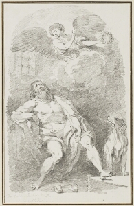 Study After Guido Reni: St. Rocco in Prison (from the Galleria Estense)